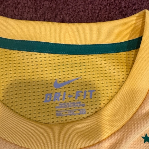 Nike Yellow Brazil Soccer Shirt - Picture 2 of 11